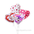 Pure Color Love Red Heart Aluminum Foil Ballons